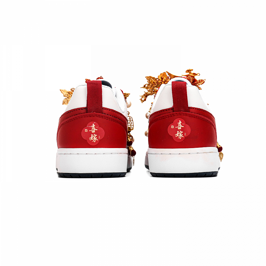 Nike Court Borough Golden Jade Perfect Match Abrasion Resistant Low top Skateboard Shoes Unisex Red White купить в интернет-магазине Yoocart с быстрой доставкой по России.