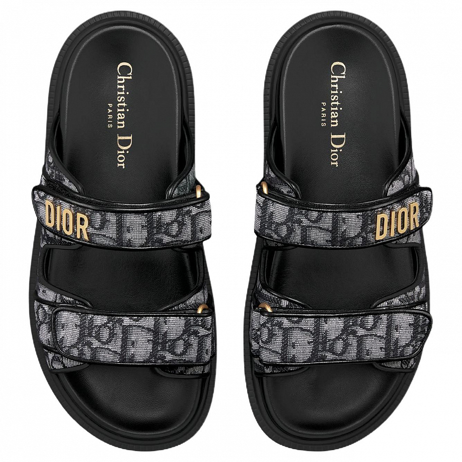 DIOR DiorAct Slide Slippers Women's Gray купить в интернет-магазине Yoocart с быстрой доставкой по России.
