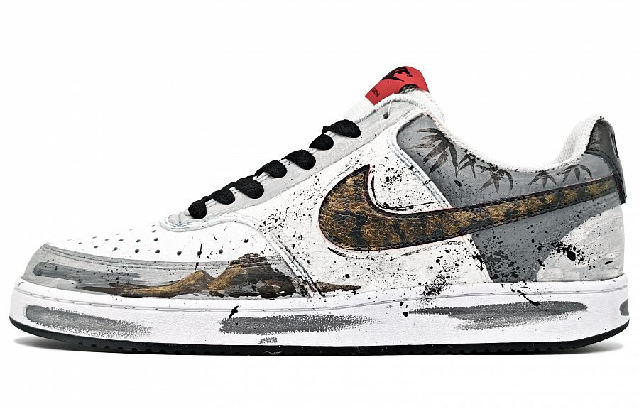 Nike Court Vision 1 Wear resistant And Lightweight Low top Skateboard Shoes Men's Black Gold купить в интернет-магазине Yoocart с быстрой доставкой по России.