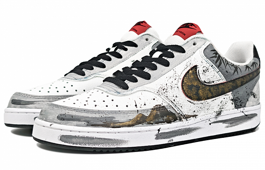 Nike Court Vision 1 Wear resistant And Lightweight Low top Skateboard Shoes Men's Black Gold купить в интернет-магазине Yoocart с быстрой доставкой по России.