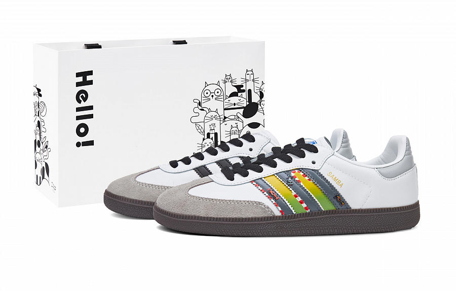 Adidas Originals SAMBA OG Lightweight Low top German Army Trainers Unisex White Yellow Green купить в интернет-магазине Yoocart с быстрой доставкой по России.