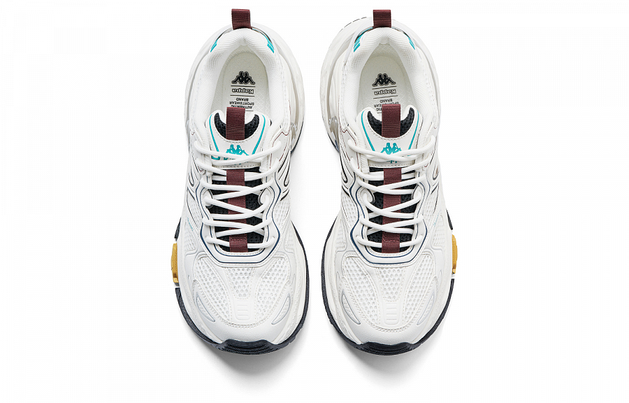 Kappa Wind Chaser 2 Back to Back Anti Slip Wear Resistant Low Top Chunky Sneakers Unisex Classic White купить в интернет-магазине Yoocart с быстрой доставкой по России.