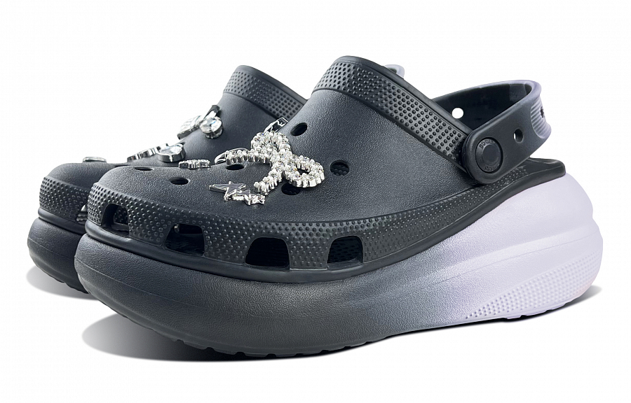 Crocs Crush Clog Purple Rose Cake Clogs Unisex Black купить в интернет-магазине Yoocart с быстрой доставкой по России.