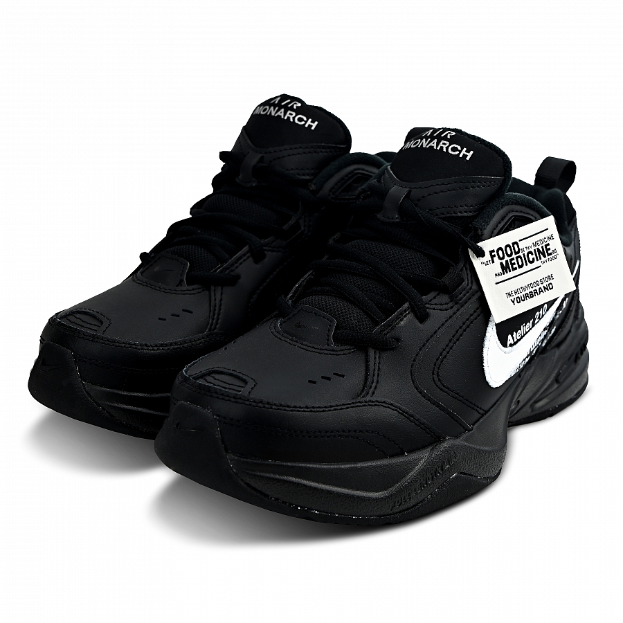 Nike Air Monarch 4 Abrasion Resistant Low Top Chunky Sneakers Unisex Black White купить в интернет-магазине Yoocart с быстрой доставкой по России.