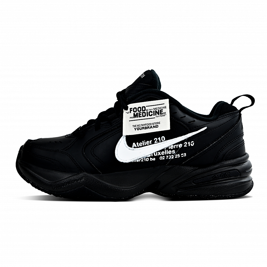 Nike Air Monarch 4 Abrasion Resistant Low Top Chunky Sneakers Unisex Black White купить в интернет-магазине Yoocart с быстрой доставкой по России.