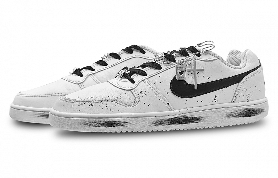 Nike EBERNON Abrasion Resistant Low top Skateboard Shoes Unisex Black White купить в интернет-магазине Yoocart с быстрой доставкой по России.