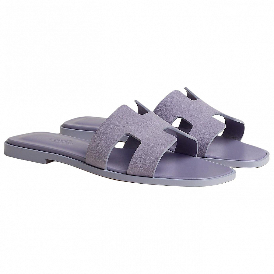 HERMES Oran Slide Slippers 1cm Women's Purple купить в интернет-магазине Yoocart с быстрой доставкой по России.