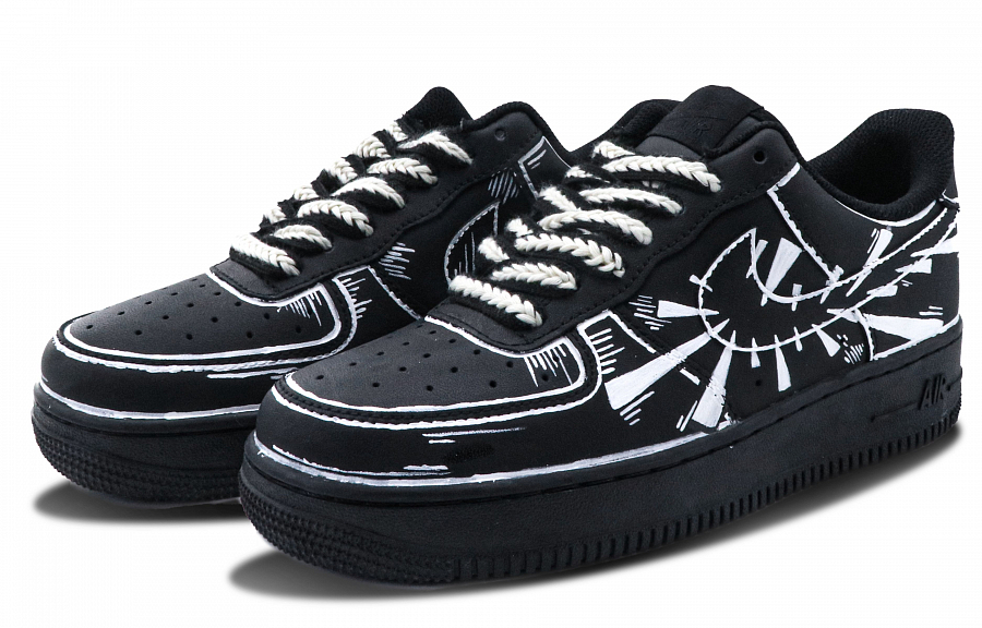 Nike Air Force 1 Coverage Warm Low-Top Skateboard Shoes Unisex Black купить в интернет-магазине Yoocart с быстрой доставкой по России.