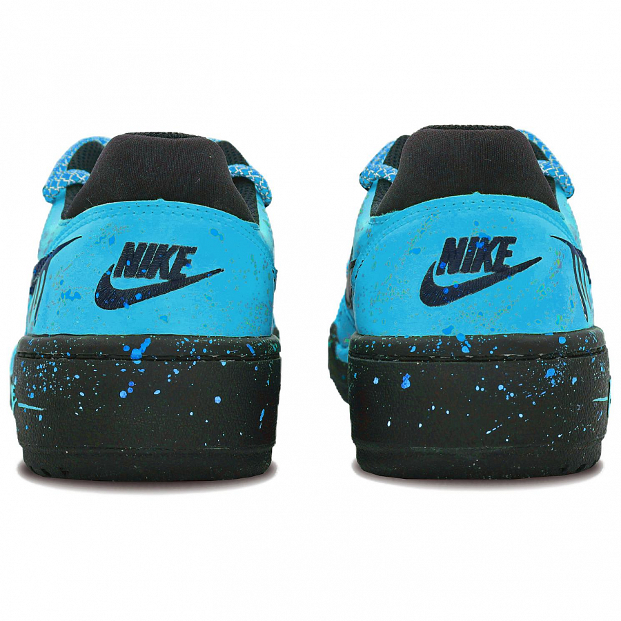 Nike Full Force Dark Night Lightning Abrasion Resistant Low Top Skateboard Shoes Unisex Black Blue купить в интернет-магазине Yoocart с быстрой доставкой по России.
