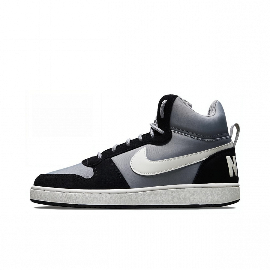 Nike Court Borough Mid-Top Skateboard Shoes Men's Black White Gray купить в интернет-магазине Yoocart с быстрой доставкой по России.