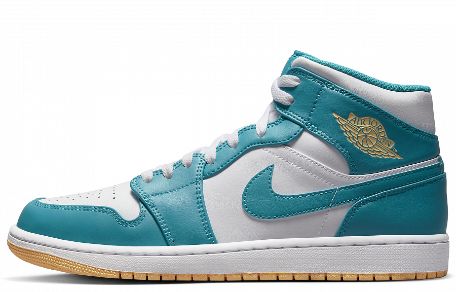 Jordan Air Jordan 1 Mid top Vintage Basketball Shoes Men's Blue Pink купить в интернет-магазине Yoocart с быстрой доставкой по России.