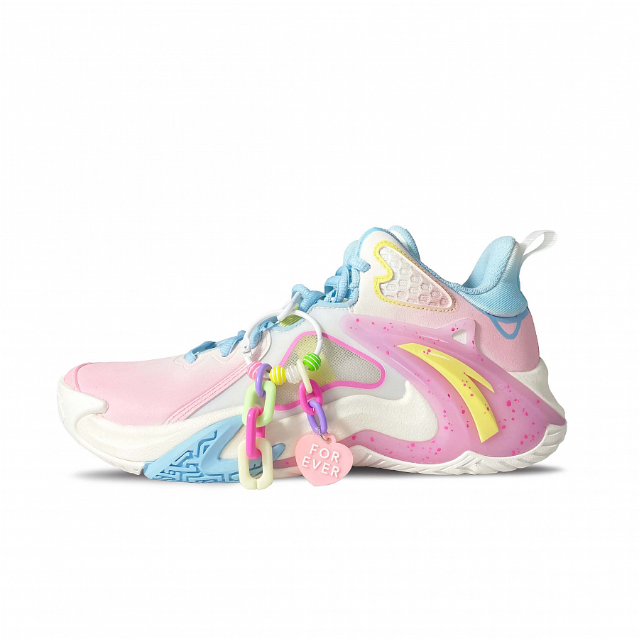 Anta Airspace 4 Slip Resistant, Abrasion Resistant, Breathable Low Top Basketball Shoes Men's Pink Blue Mismatched купить в интернет-магазине Yoocart с быстрой доставкой по России.