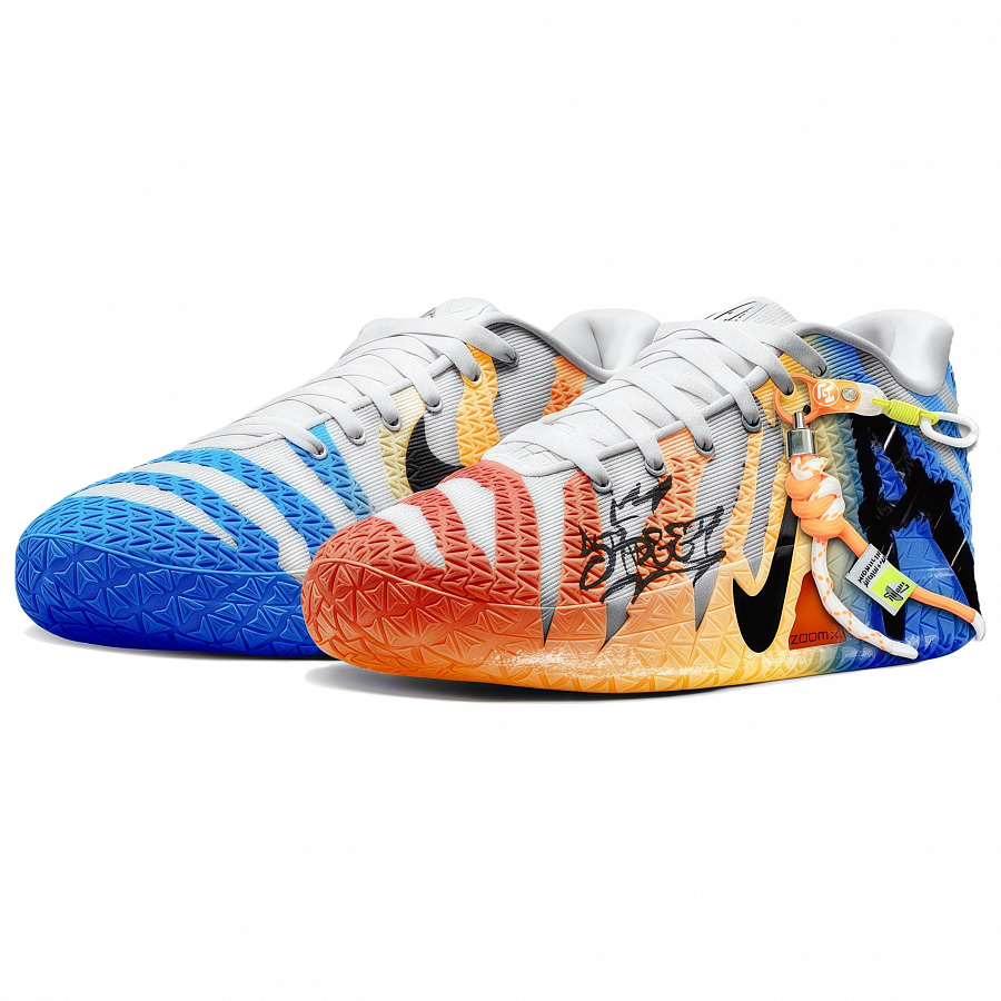 Nike Ja Morant 3 Graffiti Lock Low top Basketball Shoes Unisex Orange Blue купить в интернет-магазине Yoocart с быстрой доставкой по России.
